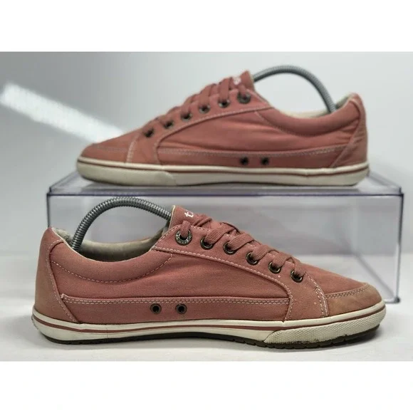 Taos Womens Moc Star Terracotta Canvas Casual Sneaker Size 8.5 MST-13482A - Picture 5 of 12